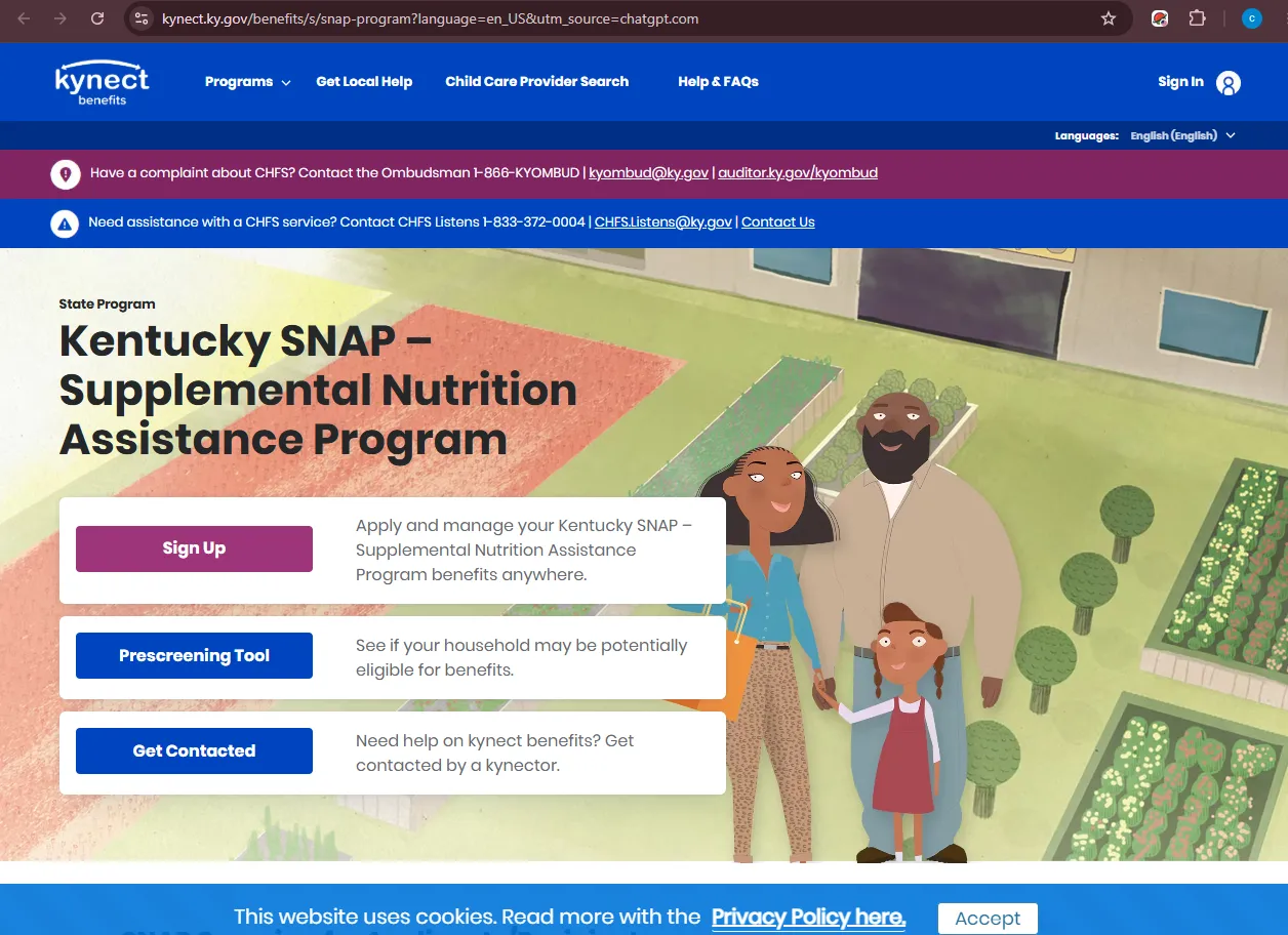 Official Kentucky CHFS Boyle County DCBS Family Support office page for Danville KY food stamp office help