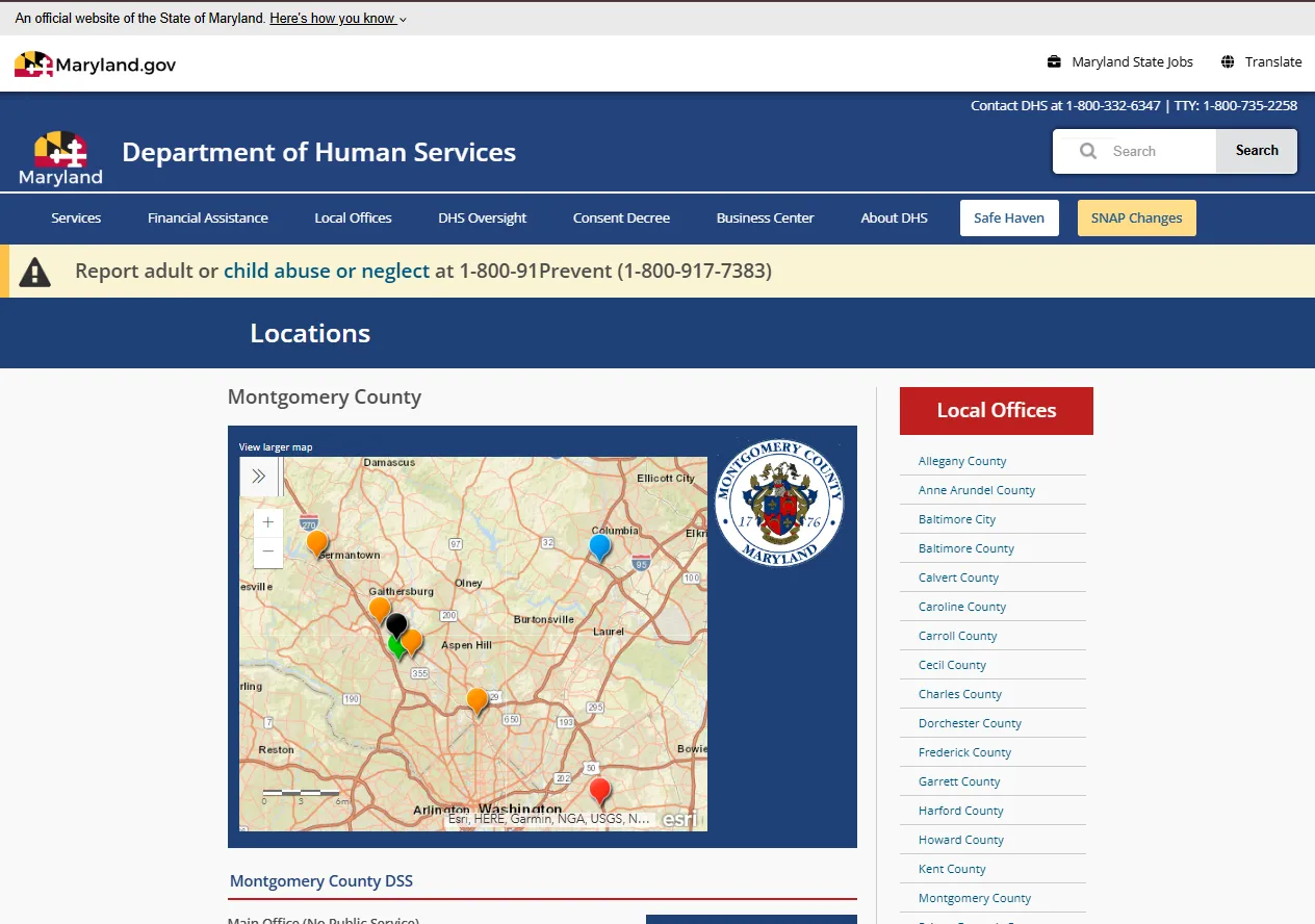 Official Indiana FSSA DFR office locator page for Mishawaka IN SNAP food stamp office help