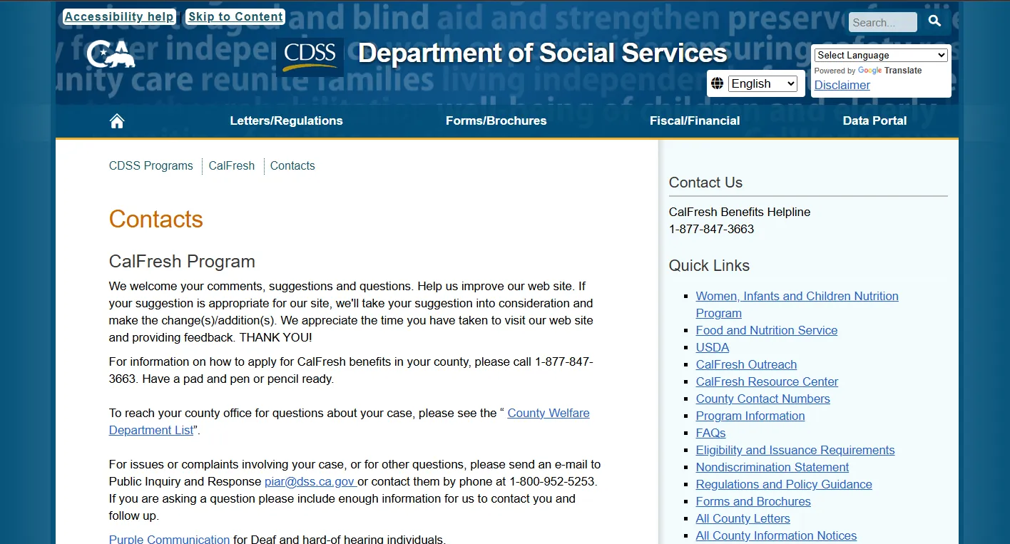 California Food Stamps Application BenefitsCal official CalFresh SNAP apply page